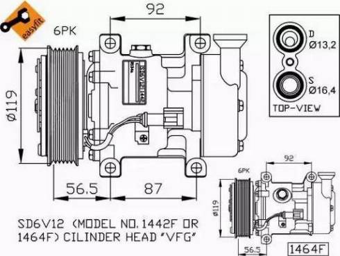 NRF 32260G - Kompresors, Gaisa kond. sistēma autodraugiem.lv