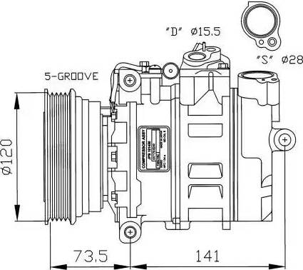 NRF 32261G - Kompresors, Gaisa kond. sistēma autodraugiem.lv