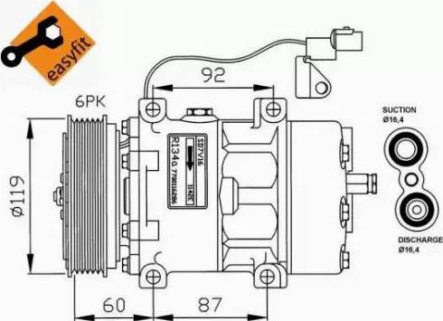 NRF 32210G - Kompresors, Gaisa kond. sistēma autodraugiem.lv