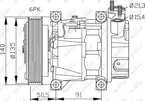 NRF 32289G - Kompresors, Gaisa kond. sistēma autodraugiem.lv
