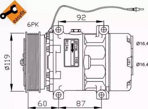 NRF 32276G - Kompresors, Gaisa kond. sistēma autodraugiem.lv