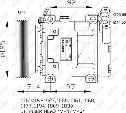 NRF 32742G - Kompresors, Gaisa kond. sistēma autodraugiem.lv