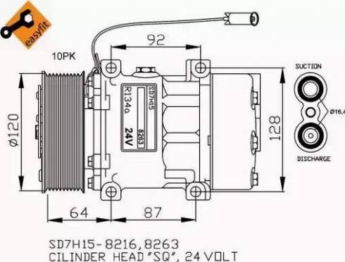 NRF 32709G - Kompresors, Gaisa kond. sistēma autodraugiem.lv