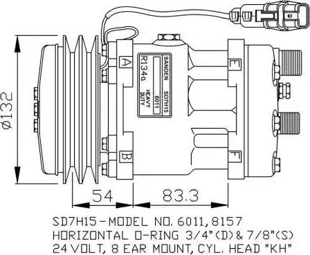 NRF 32708G - Kompresors, Gaisa kond. sistēma autodraugiem.lv