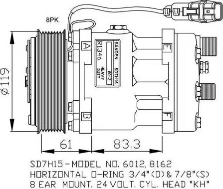 NRF 32707G - Kompresors, Gaisa kond. sistēma autodraugiem.lv