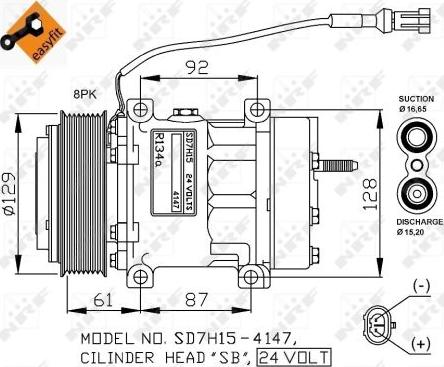 NRF 32780G - Kompresors, Gaisa kond. sistēma autodraugiem.lv