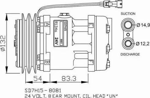 NRF 32732G - Kompresors, Gaisa kond. sistēma autodraugiem.lv