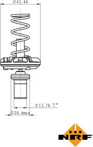 NRF 725049 - Termostats, Dzesēšanas šķidrums autodraugiem.lv