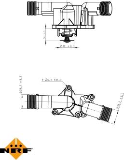 NRF 725050 - Termostats, Dzesēšanas šķidrums autodraugiem.lv