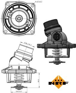 NRF 725002 - Termostats, Dzesēšanas šķidrums autodraugiem.lv