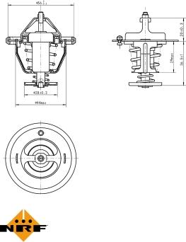 NRF 725087 - Termostats, Dzesēšanas šķidrums autodraugiem.lv