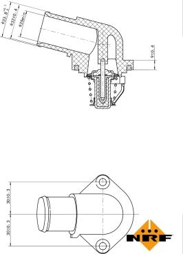 NRF 725037 - Termostats, Dzesēšanas šķidrums autodraugiem.lv