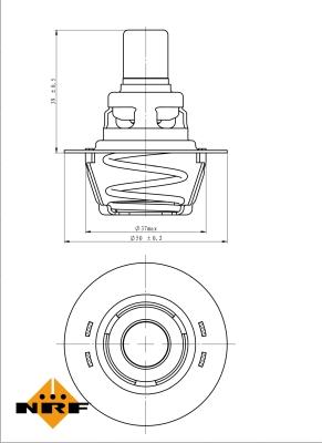 NRF 725141 - Termostats, Dzesēšanas šķidrums autodraugiem.lv