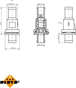 NRF 725166 - Termostats, Dzesēšanas šķidrums autodraugiem.lv