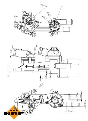 NRF 725179 - Termostats, Dzesēšanas šķidrums autodraugiem.lv