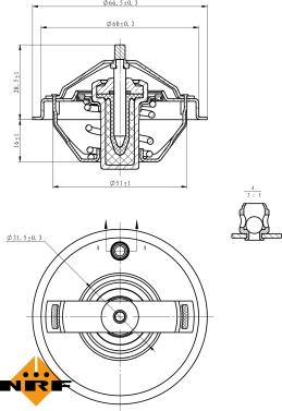 NRF 725210 - Termostats, Dzesēšanas šķidrums autodraugiem.lv