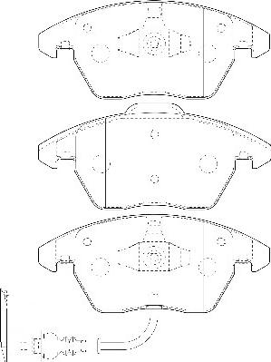 Omnicraft 2134844 - Bremžu uzliku kompl., Disku bremzes autodraugiem.lv