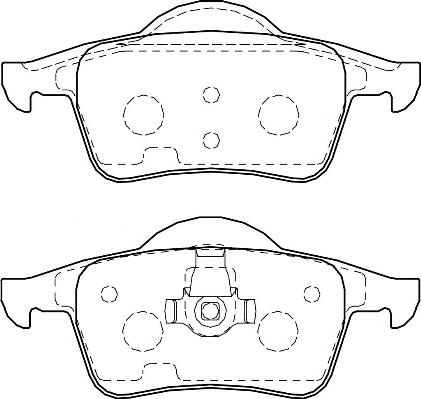 Omnicraft 2135676 - Bremžu uzliku kompl., Disku bremzes autodraugiem.lv