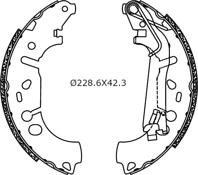 Omnicraft 2255730 - Bremžu loku komplekts autodraugiem.lv