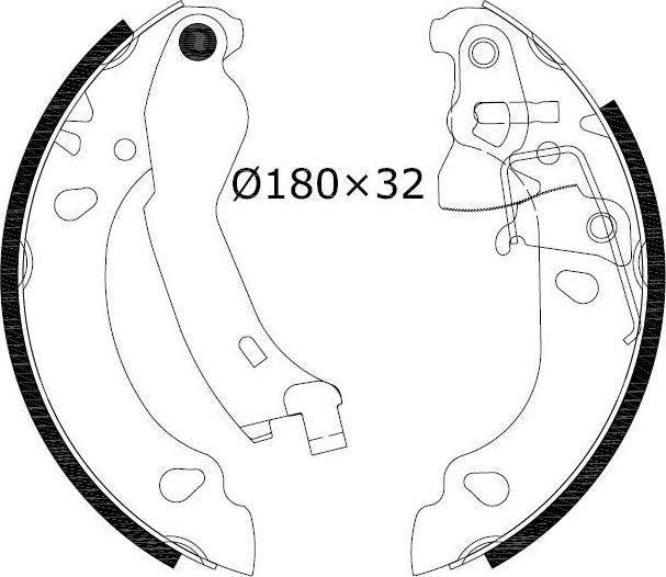 Omnicraft 2255728 - Bremžu loku komplekts autodraugiem.lv