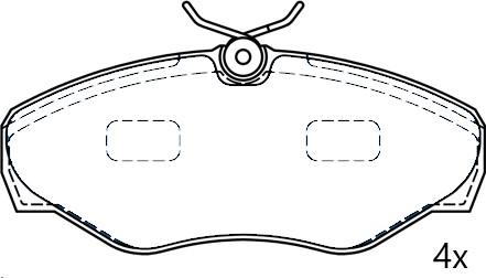 Omnicraft 2776927 - Bremžu uzliku kompl., Disku bremzes autodraugiem.lv