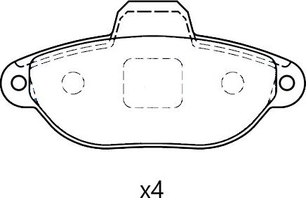 Omnicraft NAMJ2K021AAAA - Bremžu uzliku kompl., Disku bremzes autodraugiem.lv