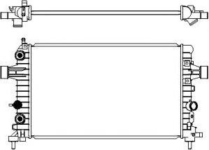 Opel 13 00 266 - Radiators, Motora dzesēšanas sistēma autodraugiem.lv