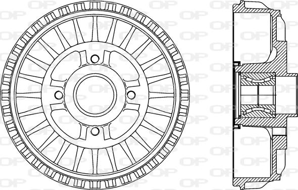 Open Parts BAD9091.31 - Bremžu trumulis autodraugiem.lv