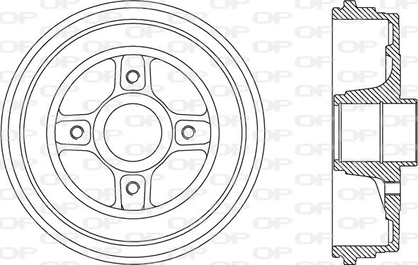 Open Parts BAD9069.30 - Bremžu trumulis autodraugiem.lv