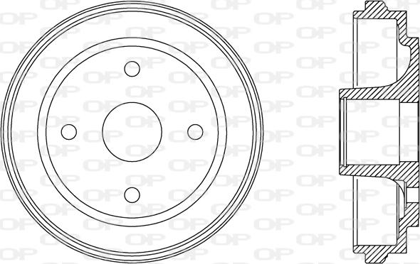 Open Parts BAD9063.30 - Bremžu trumulis autodraugiem.lv