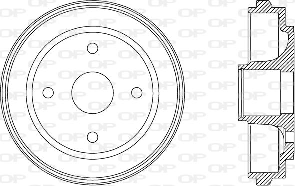 Open Parts BAD9062.30 - Bremžu trumulis autodraugiem.lv