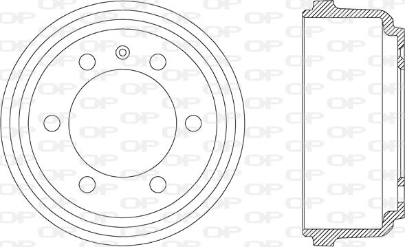 Open Parts BAD9004.10 - Bremžu trumulis autodraugiem.lv