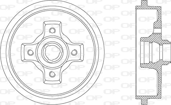 Open Parts BAD9012.40 - Bremžu trumulis autodraugiem.lv