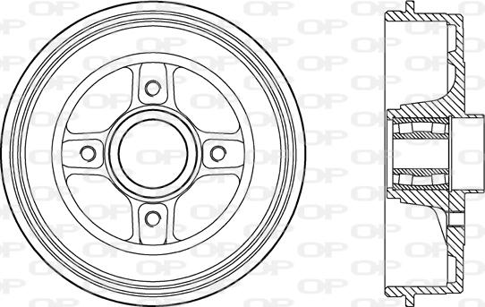 Open Parts BAD9088.31 - Bremžu trumulis autodraugiem.lv