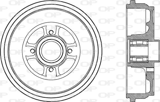 Open Parts BAD9087.31 - Bremžu trumulis autodraugiem.lv