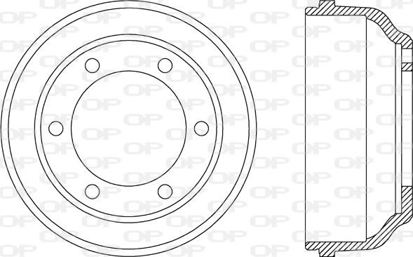 Open Parts BAD9022.10 - Bremžu trumulis autodraugiem.lv