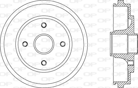 Open Parts BAD9076.30 - Bremžu trumulis autodraugiem.lv