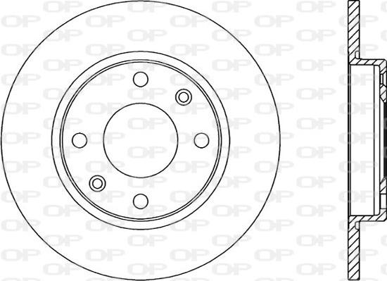 Open Parts BDA1428.10 - Bremžu diski autodraugiem.lv