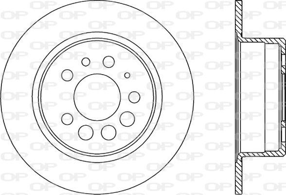 Open Parts BDA1597.10 - Bremžu diski autodraugiem.lv