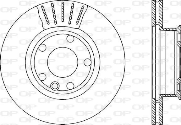 Open Parts BDA1589.20 - Bremžu diski autodraugiem.lv