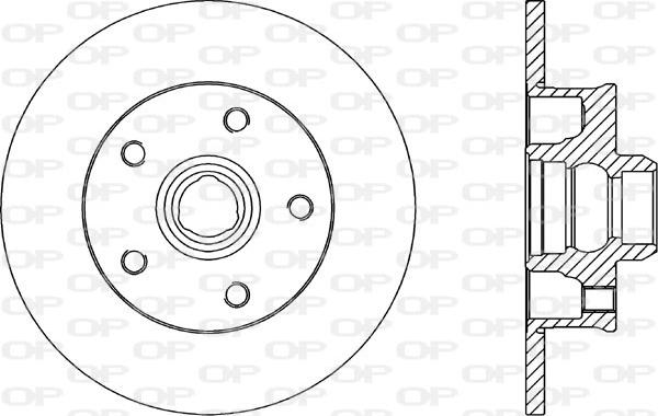 Open Parts BDA1584.10 - Bremžu diski autodraugiem.lv