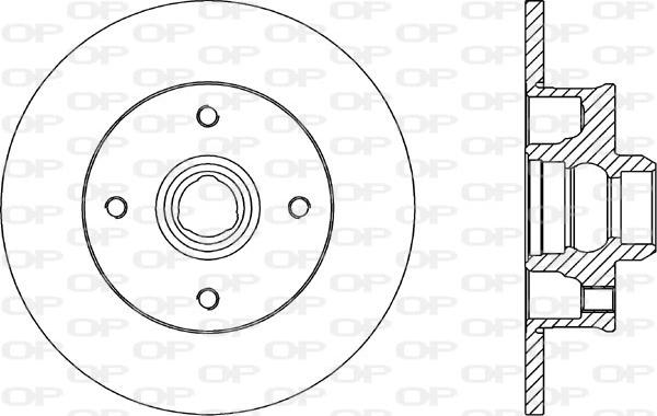 Open Parts BDA1583.10 - Bremžu diski autodraugiem.lv