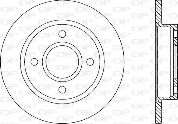 Open Parts BDA1660.10 - Bremžu diski autodraugiem.lv