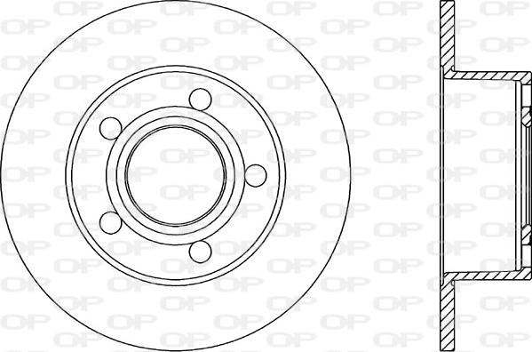 Open Parts BDR1038.10 - Bremžu diski autodraugiem.lv
