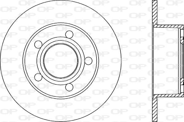 Open Parts BDA1038.10 - Bremžu diski autodraugiem.lv