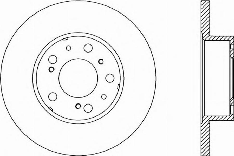 Open Parts BDA1140.10 - Bremžu diski autodraugiem.lv