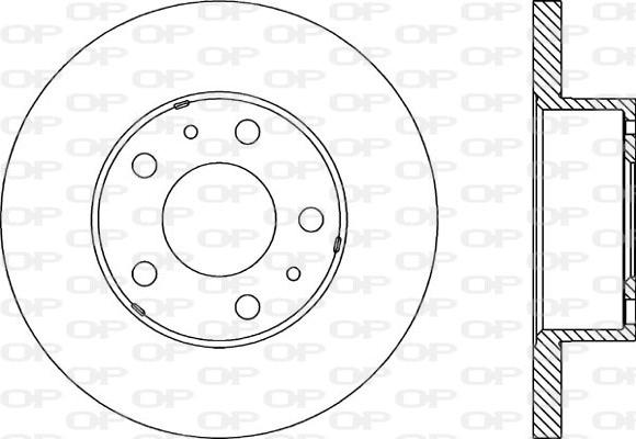 Open Parts BDA1150.10 - Bremžu diski autodraugiem.lv