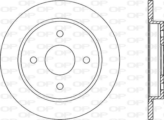 Open Parts BDR1165.10 - Bremžu diski autodraugiem.lv