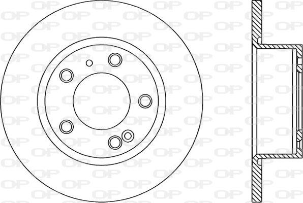 Open Parts BDA1116.10 - Bremžu diski autodraugiem.lv