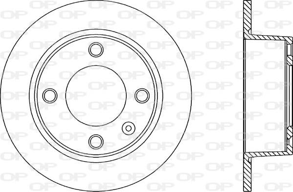 Open Parts BDA1113.10 - Bremžu diski autodraugiem.lv